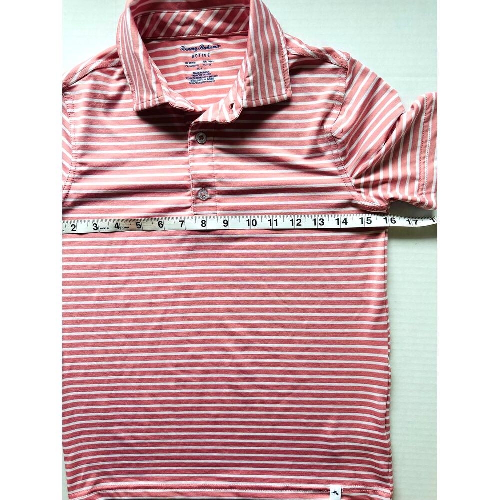 Children's Tommy Bahama Active Striped Polo Shirt - Size M - Picture 6 of 7